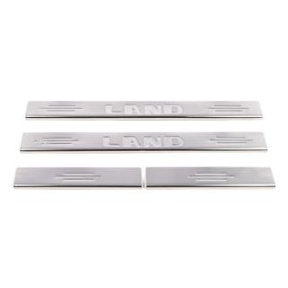 Battitacco Carmos (4 pz, acciaio inox) Toyota Land Cruiser 100 1998-2007 foto 2