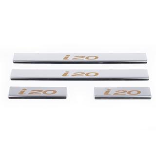 Battitacco Carmos V1 (4 pz, acciaio inox) Hyundai I-20 2008-2012 foto 2