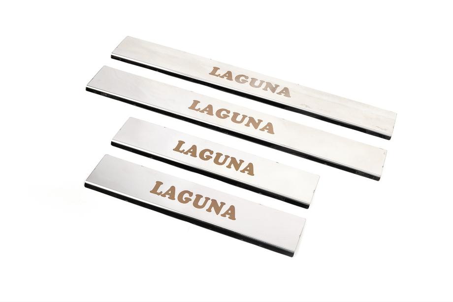 Renault Laguna 2007-2015 Battitacco in acciaio inox Carmos (4 pz) Image