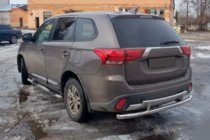 Mitsubishi Outlander 2012-2021 Barra Posteriore AK004-2 (Acciaio Inox) foto 3