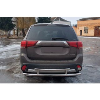 Barra Posteriore AK004-2 (Acciaio Inox) Mitsubishi Outlander 2012-2021 foto 2