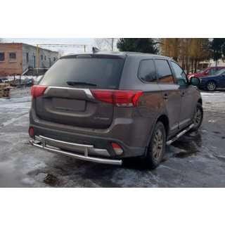 Barra Posteriore AK004-2 (Acciaio Inox) Mitsubishi Outlander 2012-2021 foto 1