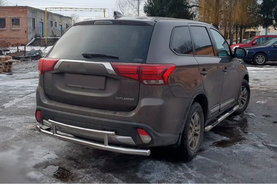 Mitsubishi Outlander 2012-2021 Barra Posteriore AK004-2 (Acciaio Inox) Image