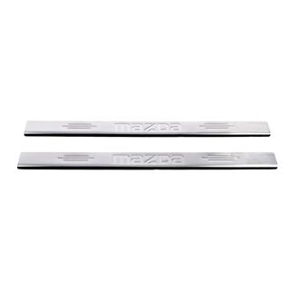 Copertura Battitacco Carmos (Acciaio Inox) V-1 Mazda 2 2003-2007 foto 2