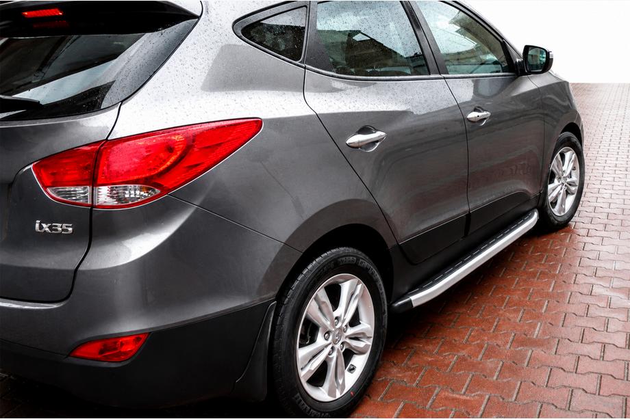 Hyundai IX-35 2010-2015 Pedane laterali Fullmond (2 pz, alluminio) Image