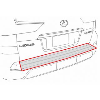 Inserto paraurti posteriore con cromatura (2016+) Lexus LX570/450d 2008-2022 foto 4