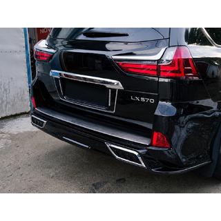 Inserto paraurti posteriore con cromatura (2016+) Lexus LX570/450d 2008-2022 foto 3
