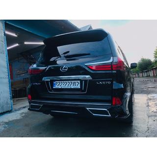 Copertura bordo paraurti posteriore (2016+, 2 pz) Lexus LX570/450d 2008-2022 foto 3