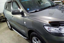 Hyundai Santa Fe 2 2006-2012 Pedane Laterali Fullmond (2 pz, alluminio) foto 3