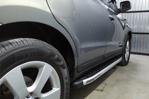 Hyundai Santa Fe 2 2006-2012 Pedane Laterali Fullmond (2 pz, alluminio) foto 1