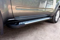 Nissan Pathfinder R51 2005-2014 Pedane Laterali Allmond Grey (2 pz, Alluminio) foto 3