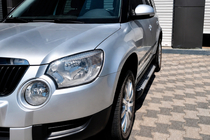 Skoda Yeti 2009-2017 Pedane Laterali Allmond Grey (2 pz, Alluminio) foto 1