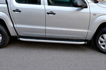 Volkswagen Amarok 2010-2022 Pedane laterali Fullmond Grey (2 pz, alluminio) foto 1