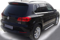 Volkswagen Tiguan 2007-2016 Pedane Laterali Allmond Grey (2 pz, Alluminio) foto 1
