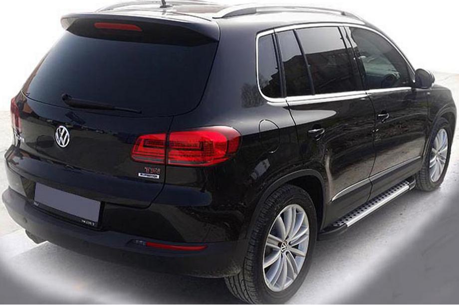 Volkswagen Tiguan 2007-2016 Pedane Laterali Allmond Grey (2 pz, Alluminio) Image