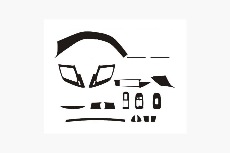 Toyota Previa 1990-2000 OFFERTA! Rivestimenti cruscotto effetto legno chiaro (1994-1997) Foto 2