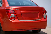 Chevrolet Aveo T300 2011-2020 Modanatura bagagliaio acciaio inox (Sedan) foto 1