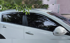 Kia Sportage 2010-2015 Deflettori Finestrini (4 pz, HIC) foto 3