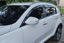 Kia Sportage 2010-2015 Deflettori Finestrini (4 pz, HIC) foto 4