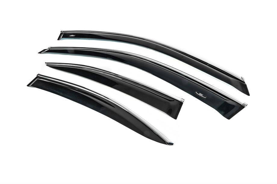 Lexus IS 2005-2013 Deflettori finestrini con modanatura cromata (4 pz, HIC) Foto 2