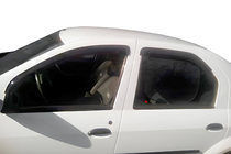Renault Logan I 2005-2008 Deflettori Finestrini (4 pz, HIC) foto 1