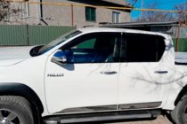 Toyota Hilux 2015- Deflettori Finestrini (4 pz, HIC) foto 6