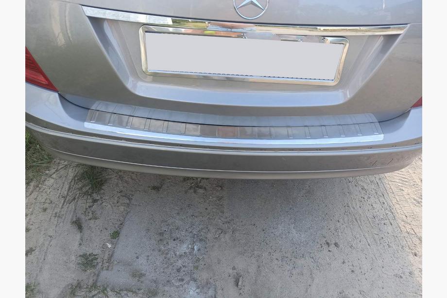 Mercedes C-class W204 2007-2015 Protezione paraurti posteriore (SW, lucido, acciaio inox) Foto 1
