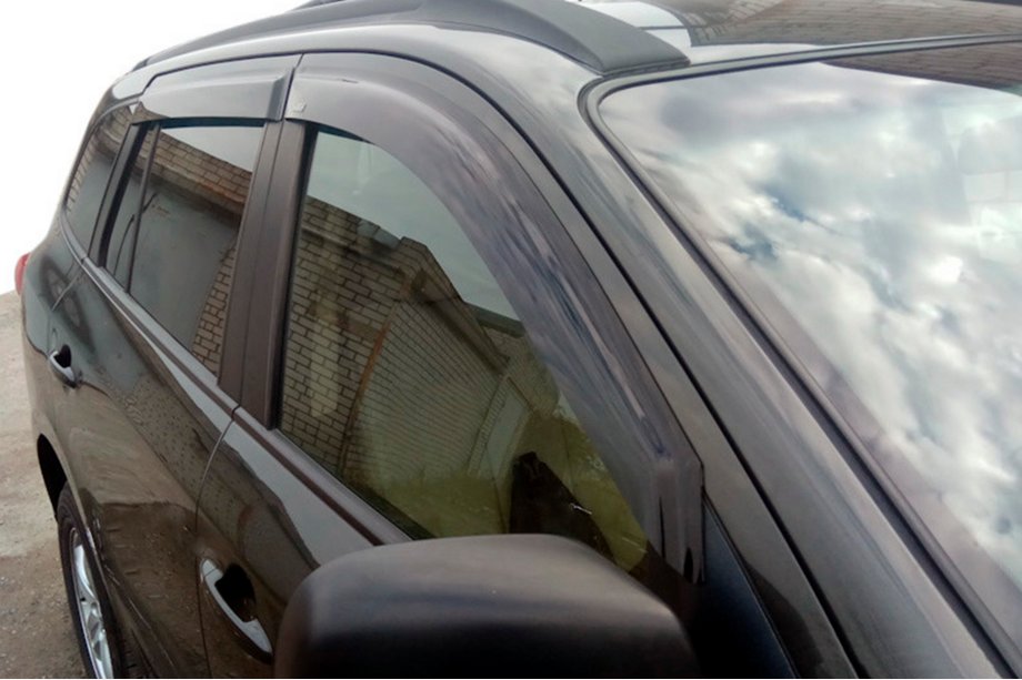 Hyundai Santa Fe 2 2006-2012 Deflettori Finestrini (4 pz, HIC) Foto 11