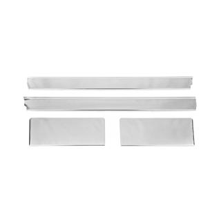 Battitacco interni in acciaio inox Carmos (4 pz) Ford Custom 2013-2022 foto 2