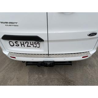 Protezione Paraurti Posteriore Carmos Acciaio Inox Ford Custom 2013-2022 foto 1
