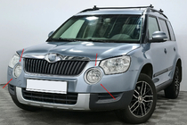 Skoda Yeti 2009-2017 Coperture Cromate per Fendinebbia (2009-2013, 2 pz, Acciaio Inox) foto 1