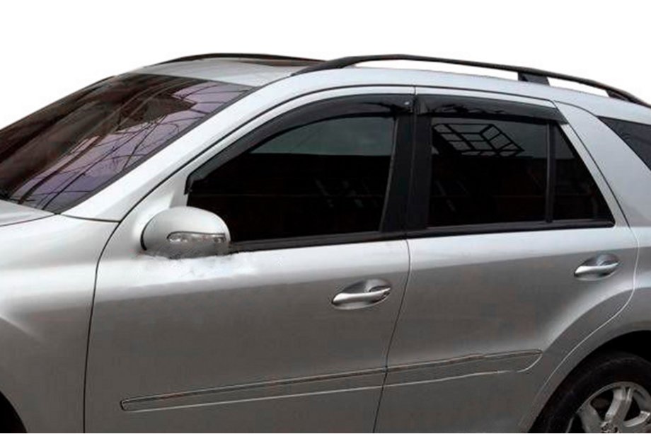 Mercedes ML W163 1997-2005 Deflettori Finestrini (4 pz, HIC) Foto 7