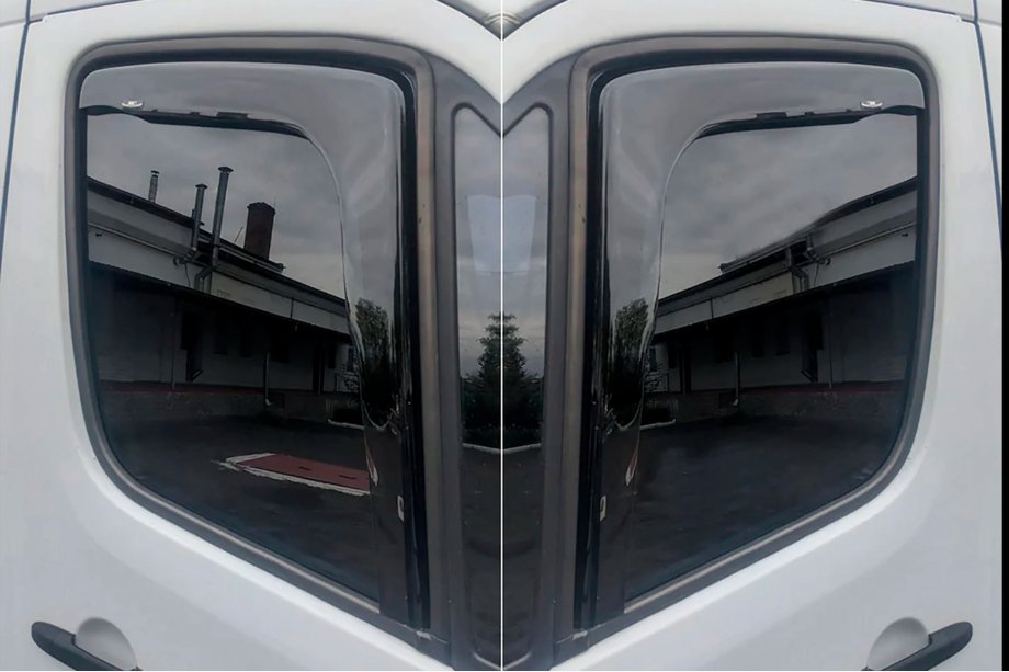 Volkswagen Crafter 2006-2016 Deflettori finestrini ad incastro (2 pz, HIC) Foto 11