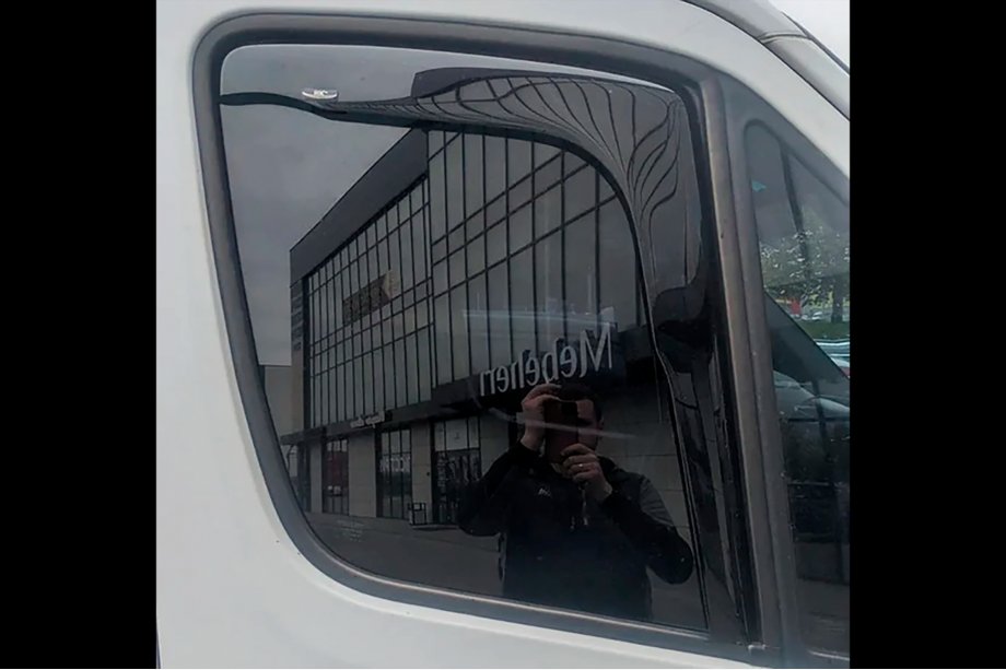 Volkswagen Crafter 2006-2016 Deflettori finestrini ad incastro (2 pz, HIC) Foto 8