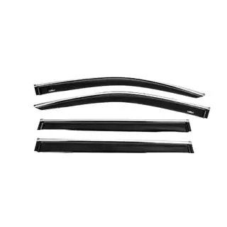 Deflettori finestrini con modanatura cromata (4 pz, HIC)