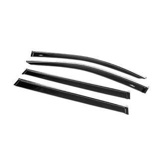 Deflettori finestrini con modanatura cromata (4 pz, HIC) Toyota Highlander 2013-2019 foto 2