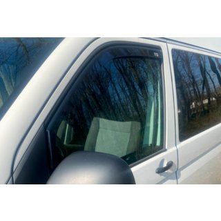 Deflettori finestrini ad incastro (2 pz, HIC) Volkswagen T5 Caravelle 2004-2010 foto 4