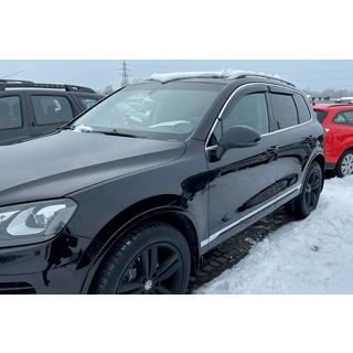 Deflettori finestrini con modanatura cromata (4 pz, HIC) Volkswagen Touareg 2010-2018 foto 1