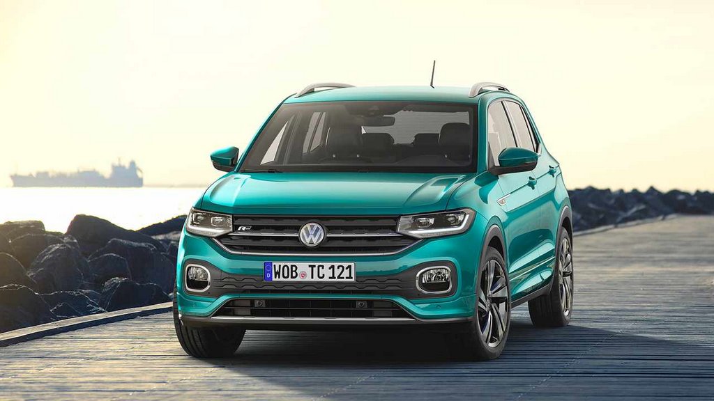 Panoramica della città compatta crossover Volkswagen T-Cross
