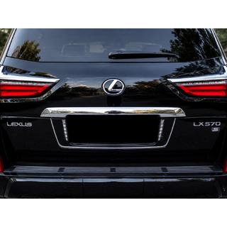 Supporto targa posteriore con LED (2007-2023) Lexus LX570/450d 2008-2022 foto 3