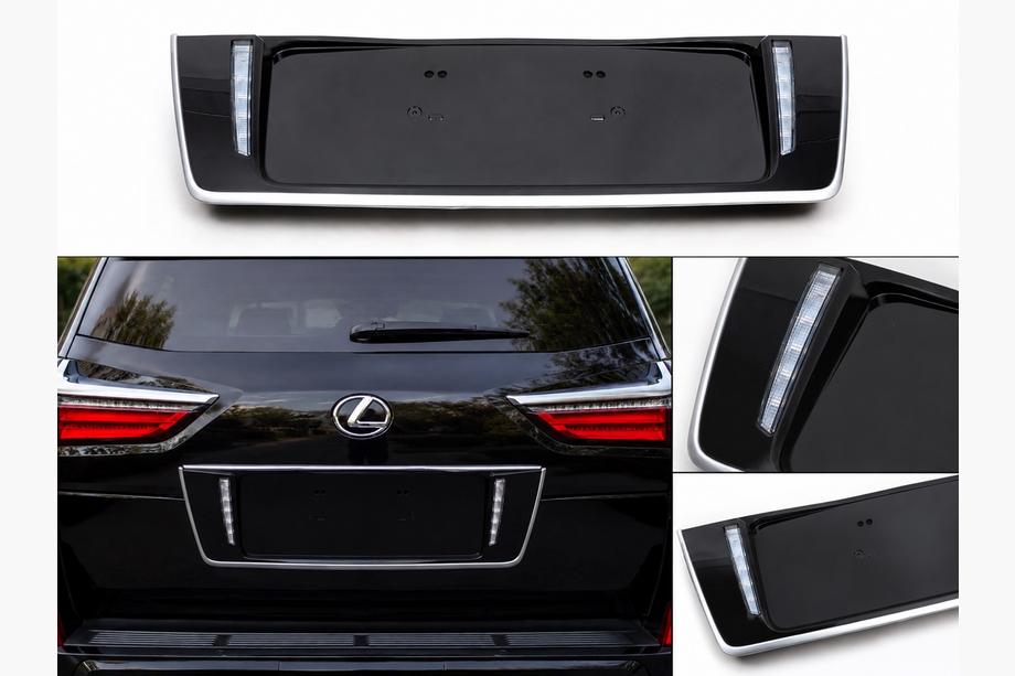 Lexus LX570/450d 2008-2022 Supporto targa posteriore con LED (2007-2023) Image