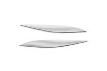 BMW 3 Series E90/E91 2005-2011 Palpebre cofano cromate (sopracciglia fari) foto 3