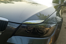 BMW 3 Series E90/E91 2005-2011 Palpebre cofano cromate (sopracciglia fari) foto 1