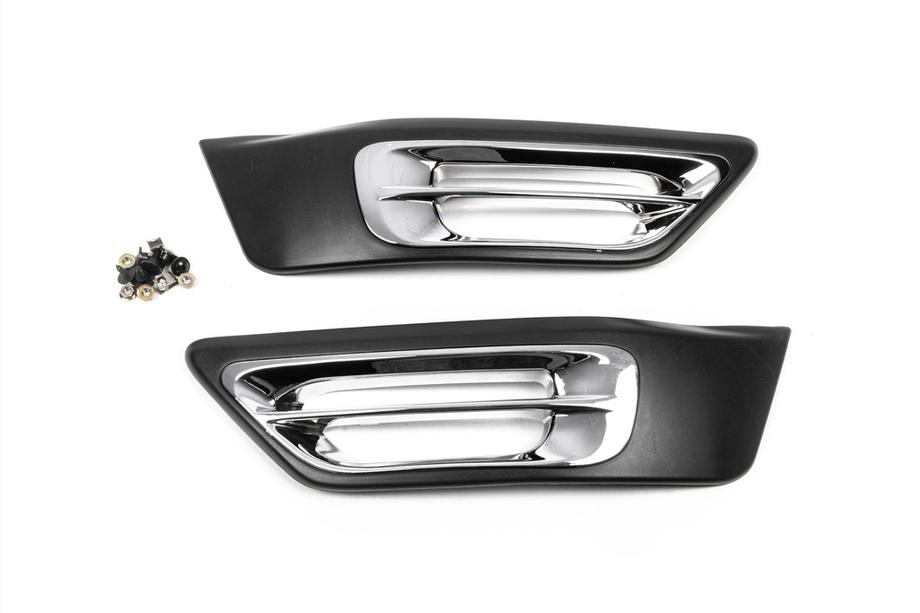 Honda CRV 2001-2006 Coperture cromate per fendinebbia (2 pz, plastica) Foto 2