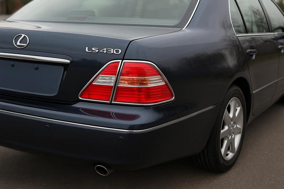 Lexus LS 2001-2006 Coperture cromate per fanali posteriori (2 pz, plastica) Image