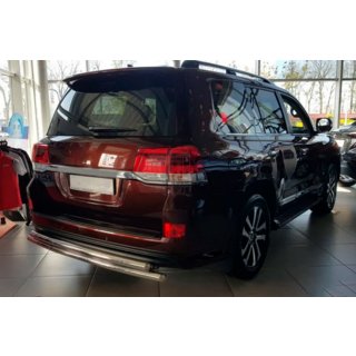 Protezione posteriore AK002-double (2 pz, acciaio inox) Toyota Land Cruiser 200 2007-2021 foto 2