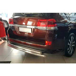 Protezione posteriore AK002-double (2 pz, acciaio inox) Toyota Land Cruiser 200 2007-2021 foto 3