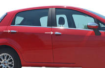 Fiat Punto Grande/EVO 2006-2018 Coperture Maniglie Porta Cromate (4 porte, Acciaio Inox) Carmos - Acciaio Inox Turco foto 1