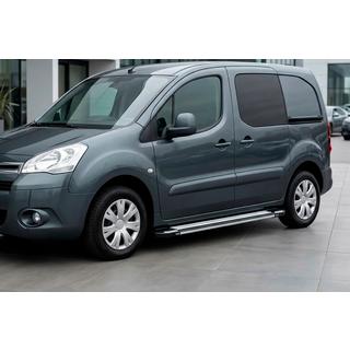 Pedane Laterali Rainbow (2 pz, Alluminio) Peugeot Partner Tepee 2008-2018 foto 1