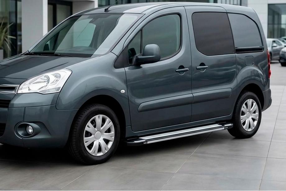 Peugeot Partner Tepee 2008-2018 Pedane Laterali Rainbow (2 pz, Alluminio) Image